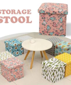 Kids storage ottoman box